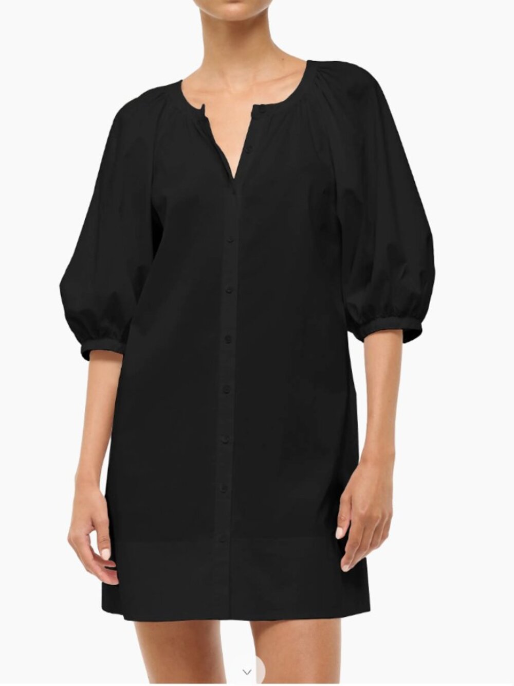 STAUD Mini Vincent Dress in Black